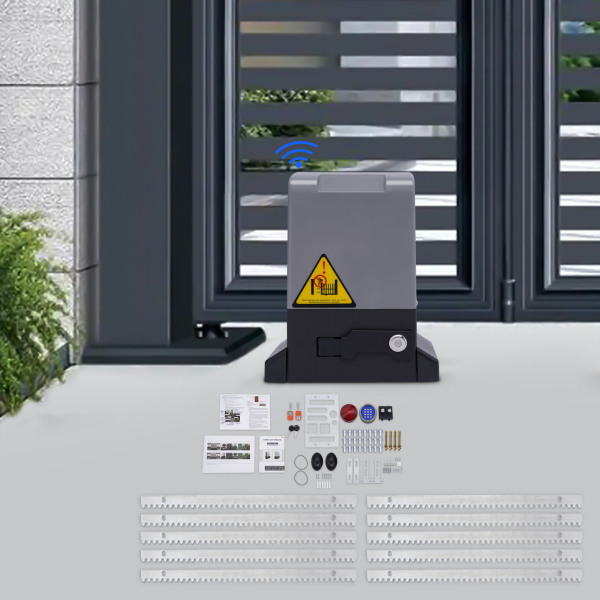 370W elektrische schiebe tor opener 800kg automatisierung garage tür schiebe tor opener harte tor
