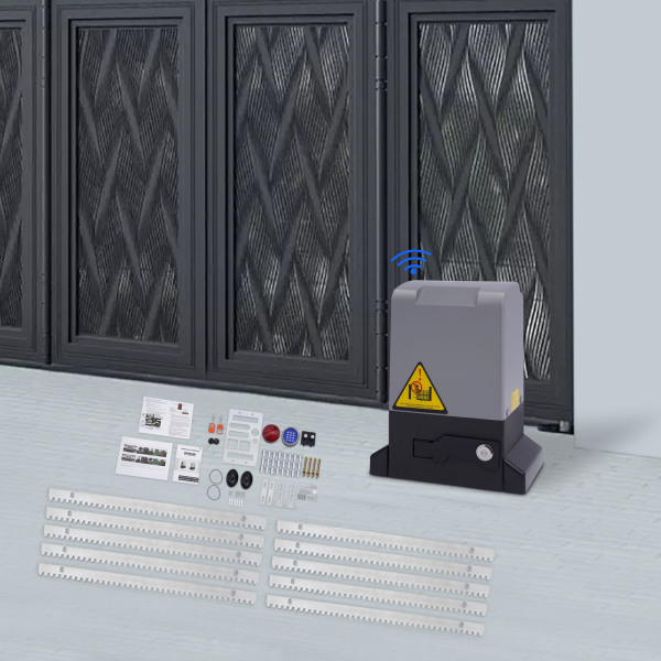 370W elektrische schiebe tor opener 800kg automatisierung garage tür schiebe tor opener harte tor