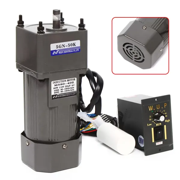 90W 220V 50K 27U/min Getriebemotor Elektromotor Wechselstrom Drehmomente mit Drehzahlregler 90W 220V 50K 27U/min Getriebemotor Elektromotor Wechselstrom Drehmomente mit Drehzahlregler