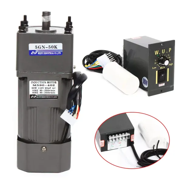 90W 220V 50K 27U/min Getriebemotor Elektromotor Wechselstrom Drehmomente mit Drehzahlregler 90W 220V 50K 27U/min Getriebemotor Elektromotor Wechselstrom Drehmomente mit Drehzahlregler