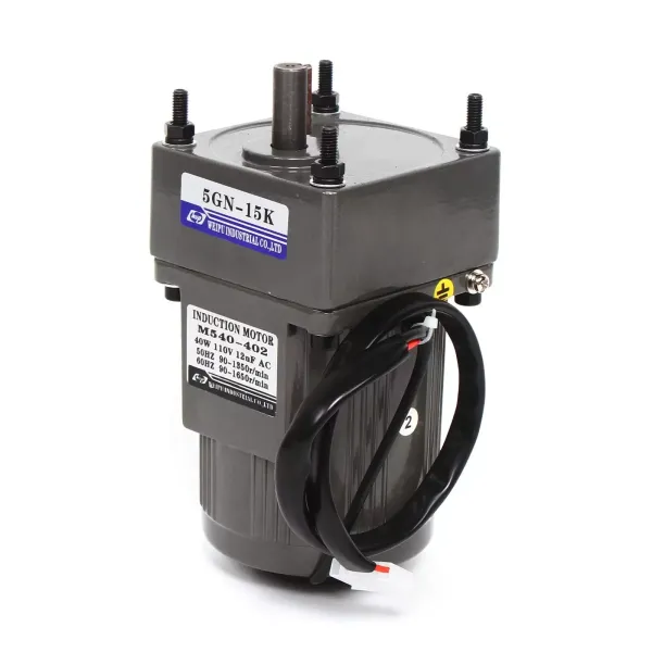 40W 220V Getriebemotor Elektromotor Wechselstrom mit Drehzahlregler, 1:15(15K), 90U/min