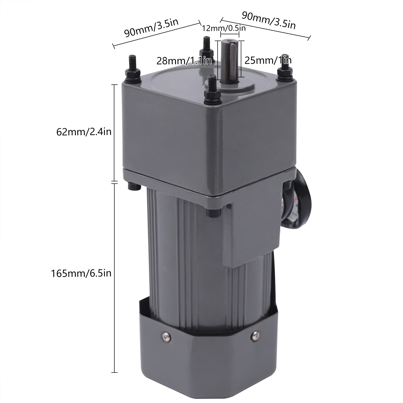 AC 220V 90W Getriebemotor, Motor mit einstellbarer Drehzahl Stufenlos regelbarer Frequenzumrichtermotor (20K) AC 220V 90W Getriebemotor, Motor mit einstellbarer Drehzahl Stufenlos regelbarer Frequenzumrichtermotor (20K)