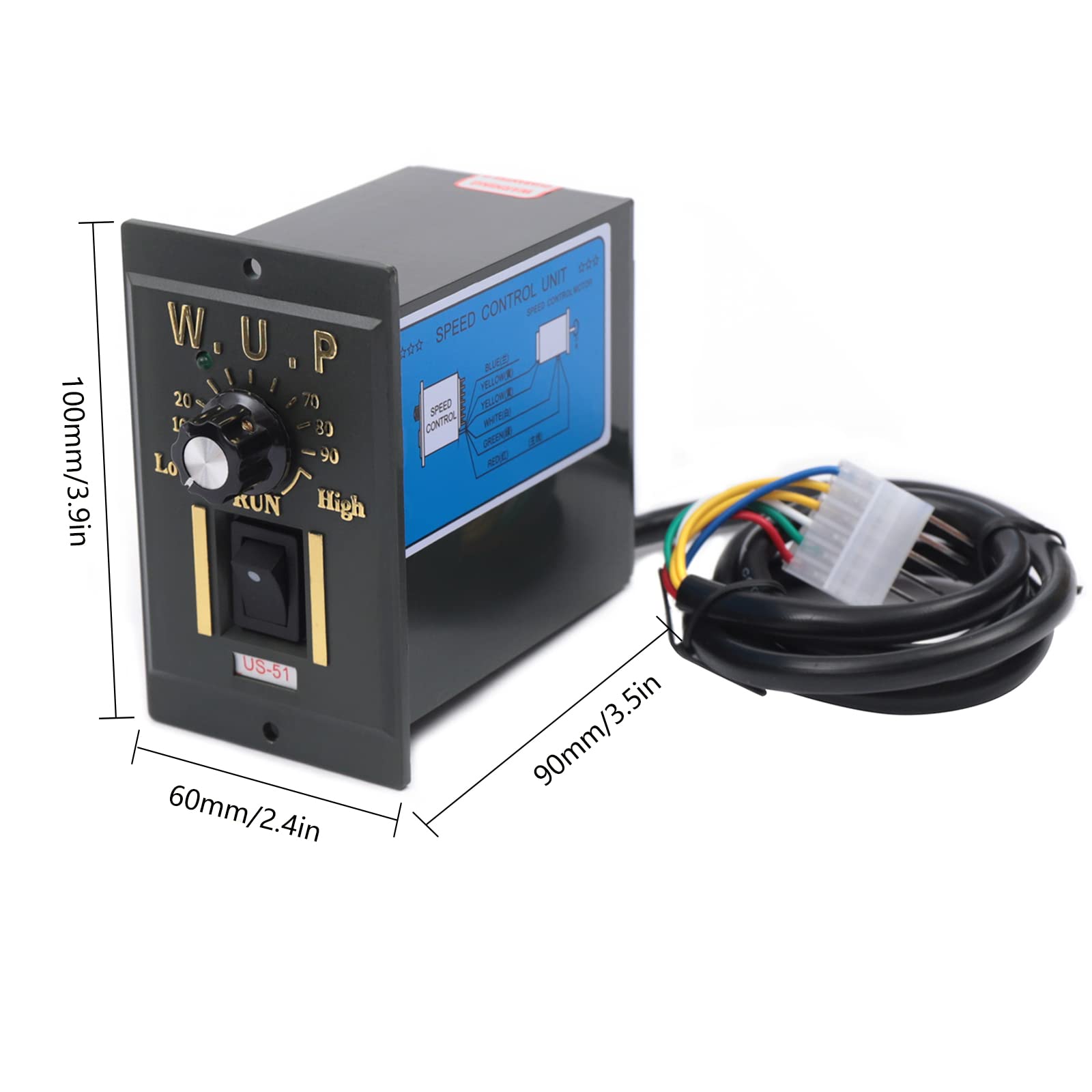AC 220V 90W Getriebemotor, Motor mit einstellbarer Drehzahl Stufenlos regelbarer Frequenzumrichtermotor (20K) AC 220V 90W Getriebemotor, Motor mit einstellbarer Drehzahl Stufenlos regelbarer Frequenzumrichtermotor (20K)