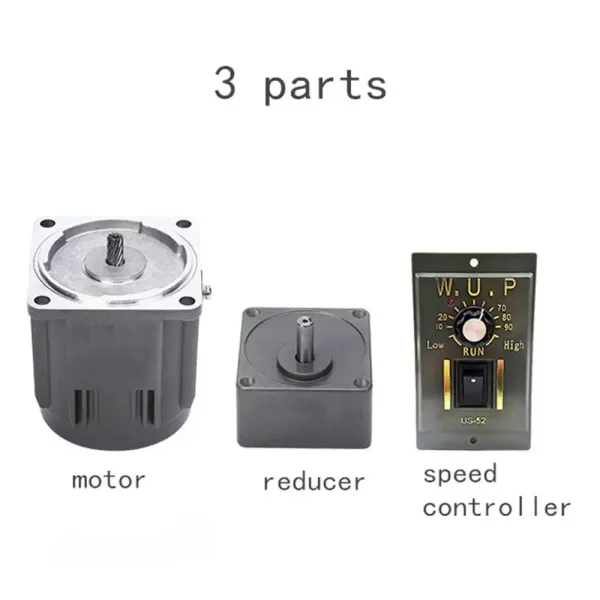 120W 5K Einstellbar Gear Motor Elektromotor Getriebemotor Drehzahlregler