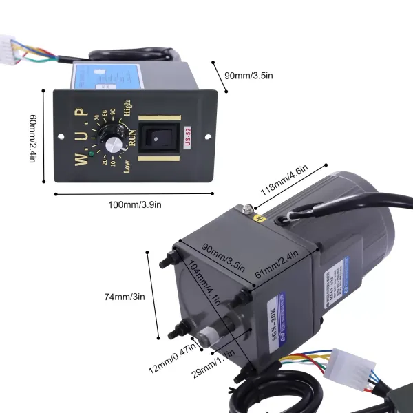 40W 20K 220V Getriebemotor mit Drehzahlregler Wechselstrom-Getriebemotor einstellbare Geschwindigkeit Asynchroner Getriebemotor 40W 20K 220V Getriebemotor mit Drehzahlregler Wechselstrom-Getriebemotor einstellbare Geschwindigkeit Asynchroner Getriebemotor