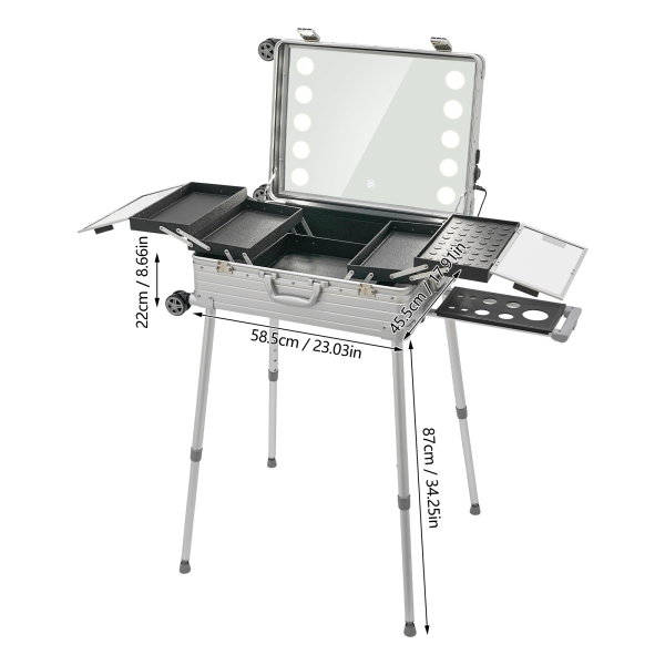 Kosmetikkoffer, Reise-Make-up-Organizer-Koffer