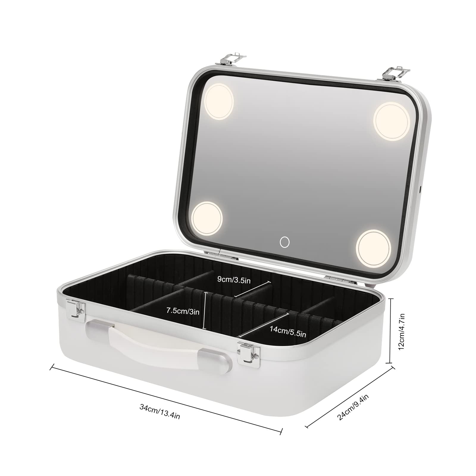 Kosmetiktasche Make-up Tragekoffer Kosmetik Organizer Box Make-up-Koffer
