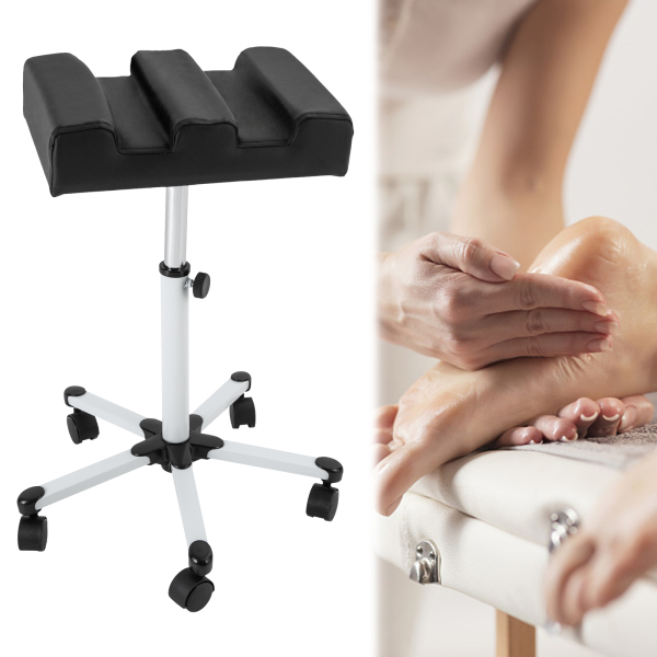 Verstellbarer Pediküre Hocker Maniküre Fußstütze Pediküre Hocker mit Rädern