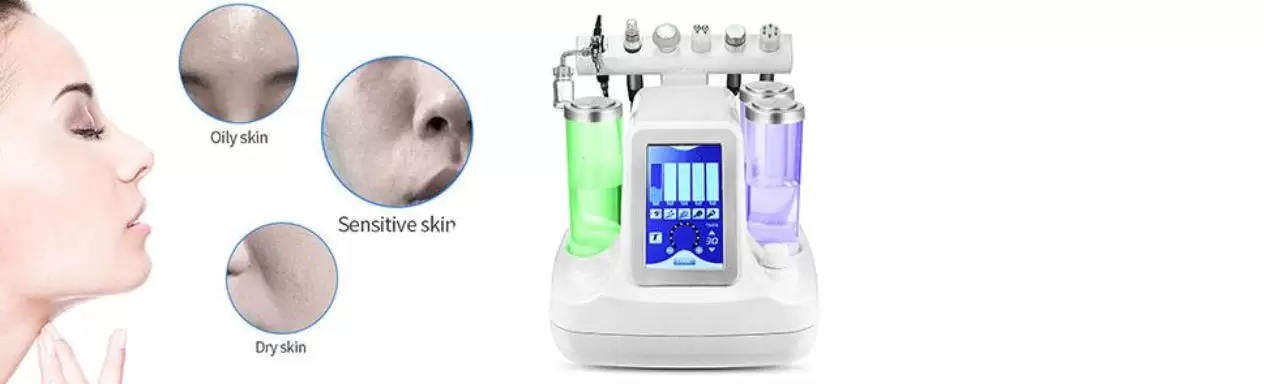 6 in 1 BIO RF Schönheits Maschinen Hydra Dermabrasion Klein Blase Gerät Tiefe Reinigungs