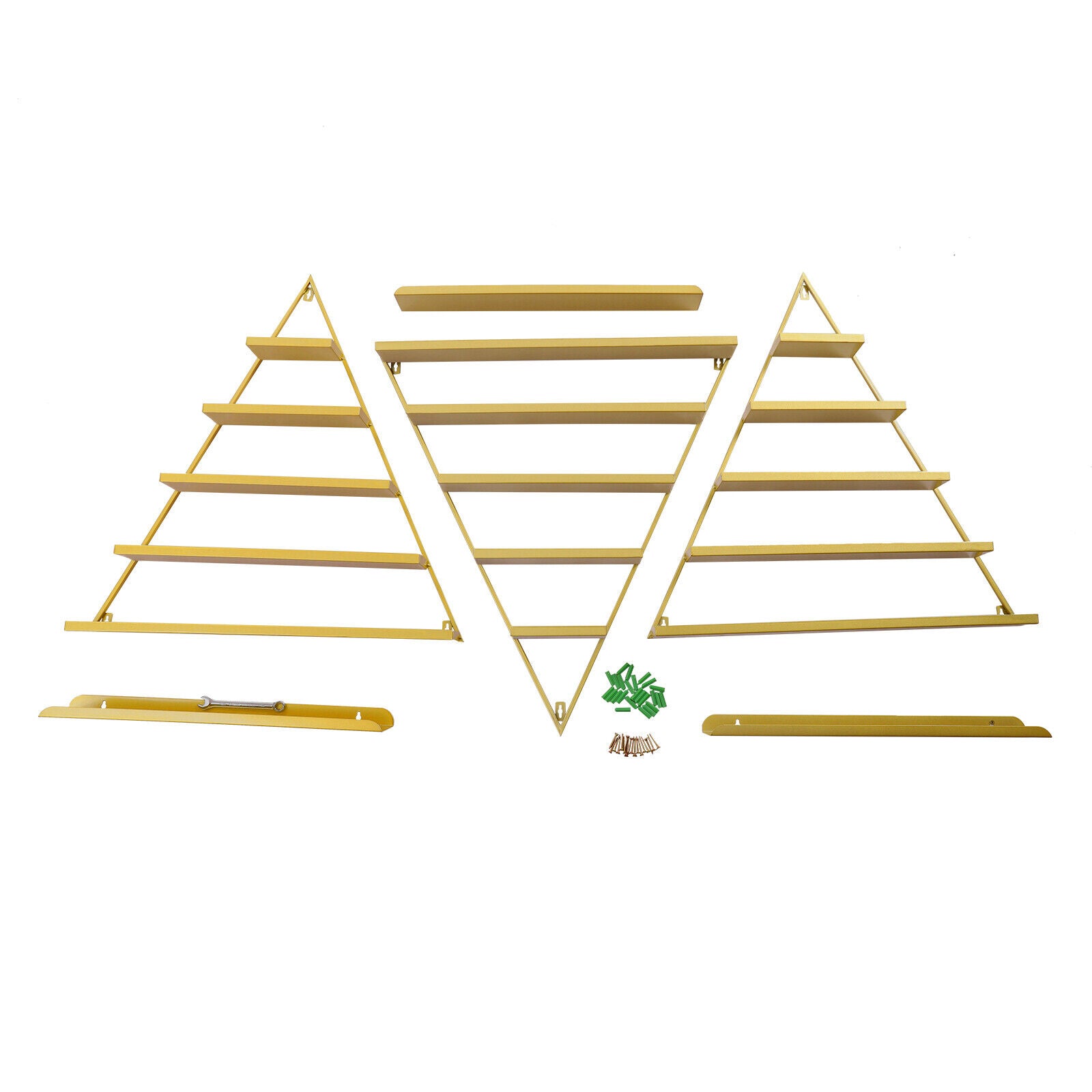 6-set Golden Eisen Display Racks Wandmontierte 5-Tier Nagellack Display Regale 6-set Golden Eisen Display Racks Wandmontierte 5-Tier Nagellack Display Regale