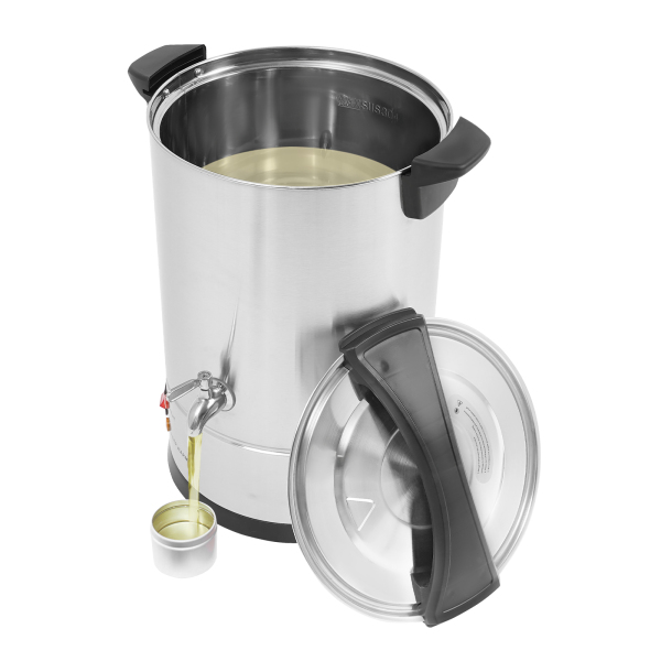 12-Liter-Wachsschmelzer, großer Wachsschmelzer, elektrisches Wachsschmelzset, kann zum Schmelzen von Sojawachs, Paraffinwachs und Bienenwachs verwendet werden – Silber 12-Liter-Wachsschmelzer, großer Wachsschmelzer, elektrisches Wachsschmelzset, kann zum Schmelzen von Sojawachs, Paraffinwachs und Bienenwachs verwendet werden – Silber