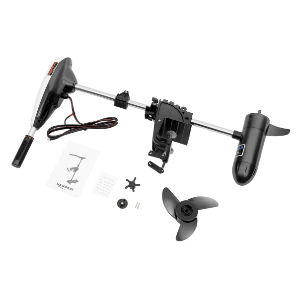 CNCEST  600W 12V 65LB Elektromotor Bootsmotor Trolling Motor Schlauchboot