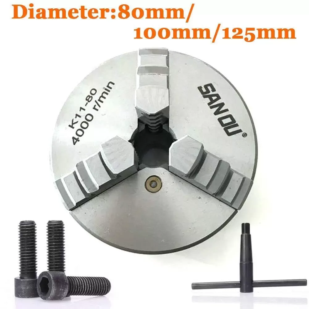 Präzisions 3 Backenfutter100 mm Dreibackenfutter Drehfutter Selbstzentrierend Spannfutter