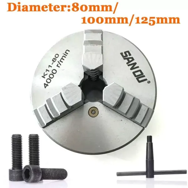 Präzisions 3 Backenfutter100 mm Dreibackenfutter Drehfutter Selbstzentrierend Spannfutter Präzisions 3 Backenfutter100 mm Dreibackenfutter Drehfutter Selbstzentrierend Spannfutter