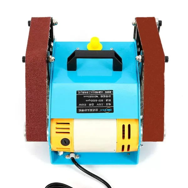 CNCEST 950W 220V Bandschleifer Double Axis Belt Sanding Bandschleifer Tellerschleifer messer