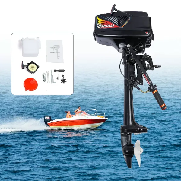 CNCEST 3.6HP 2 Takt Wasserkühlen CDI Zündsystem Außenborder Fischerboot Motor