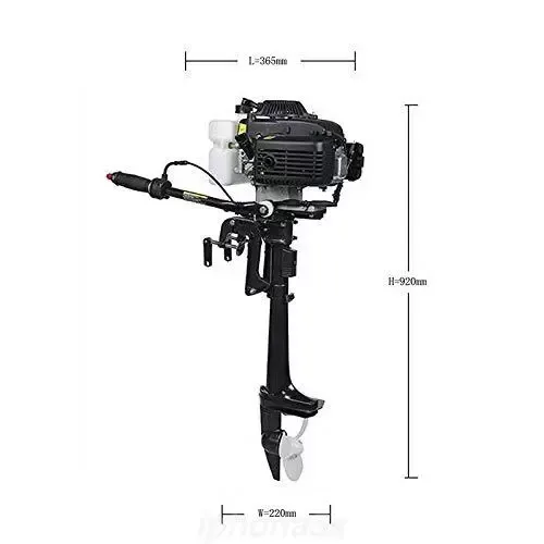 CNCEST 52CC 4-Takt 4 PS Außenborder Outboard Bootsmotor Benzinmotor