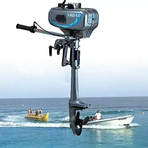 CNCEST 2-Takt 3.5 PS 2.5 kW Außenborder Motor Pinnenwelle Segelboot Motor Wasserkühlsystem