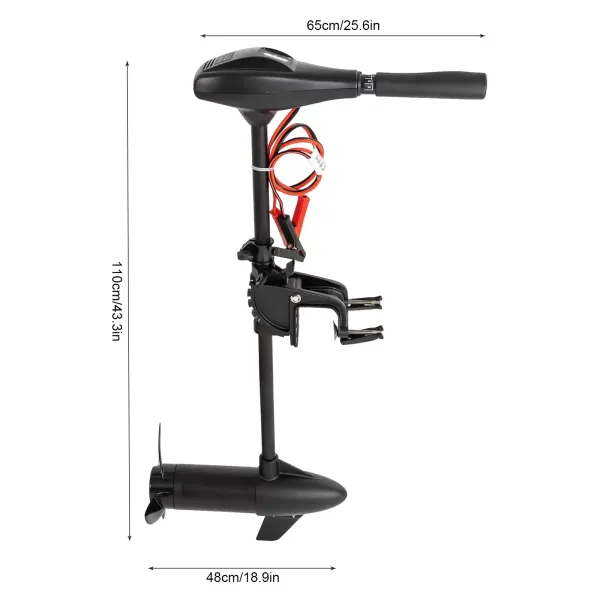 CNCEST  600W 12V 58LBS Elektromotor Bootsmotor Trolling Motor Schlauchboot