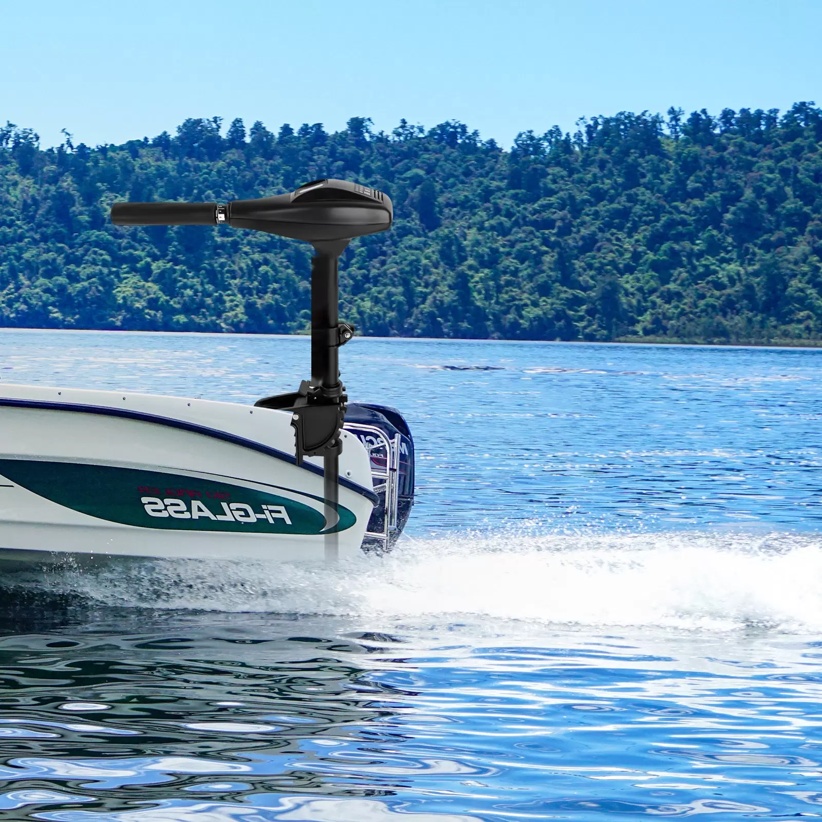 CNCEST  600W 12V 58LBS Elektromotor Bootsmotor Trolling Motor Schlauchboot