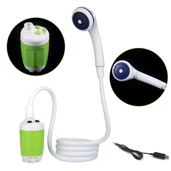 Campingdusche, Außen- und Inneneinsatz Camping Dusche mit USB-Kabel Campingdusche, Außen- und Inneneinsatz Camping Dusche mit USB-Kabel