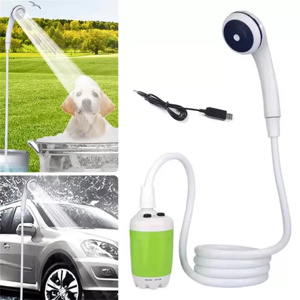 Campingdusche, Außen- und Inneneinsatz Camping Dusche mit USB-Kabel