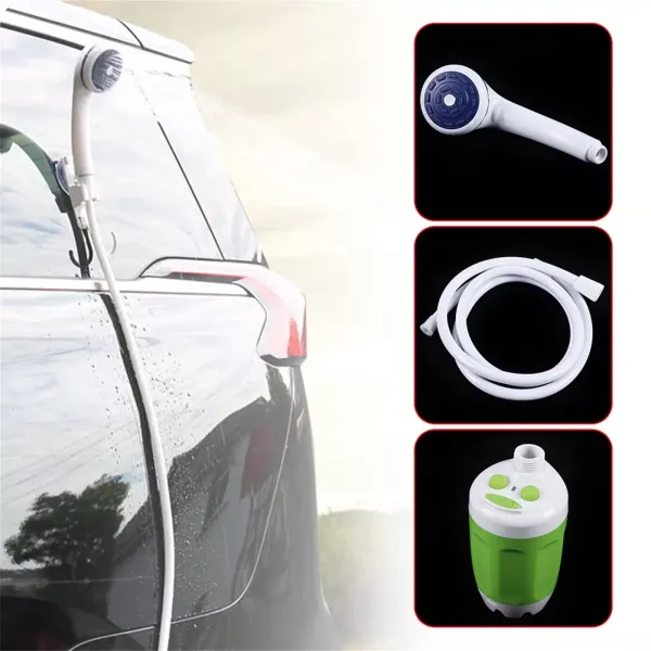 Campingdusche, Außen- und Inneneinsatz Camping Dusche mit USB-Kabel Campingdusche, Außen- und Inneneinsatz Camping Dusche mit USB-Kabel