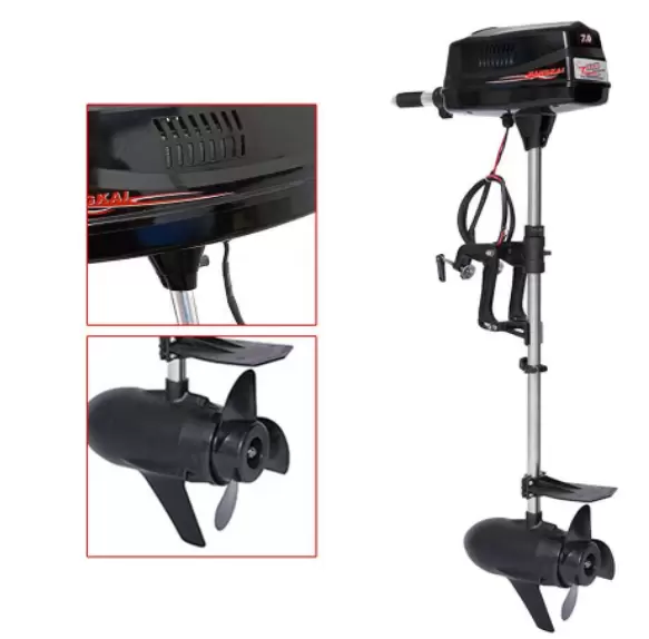 CNCEST 7HP 48V Elektrischer Außenbordmotor Bürstenloser Motor für Fischerboot