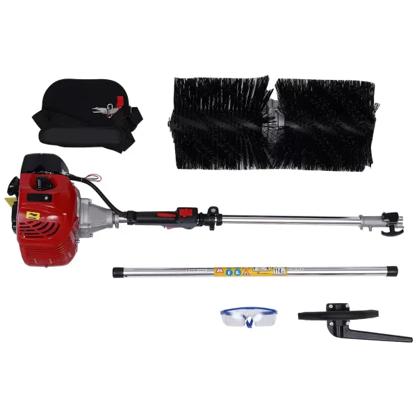 1.7 kW / 2.3 PS 52CC Benzin Kehrmaschine Motorbesen Sweeper Motor Besen Schneefräse