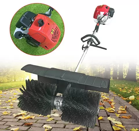 1.7 kW / 2.3 PS 52CC Benzin Kehrmaschine Motorbesen Sweeper Motor Besen Schneefräse