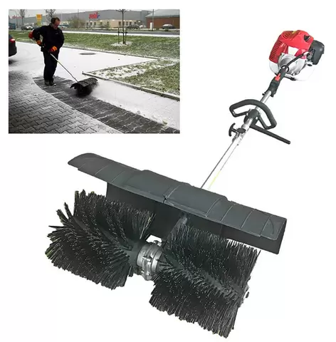 1.7 kW / 2.3 PS 52CC Benzin Kehrmaschine Motorbesen Sweeper Motor Besen Schneefräse