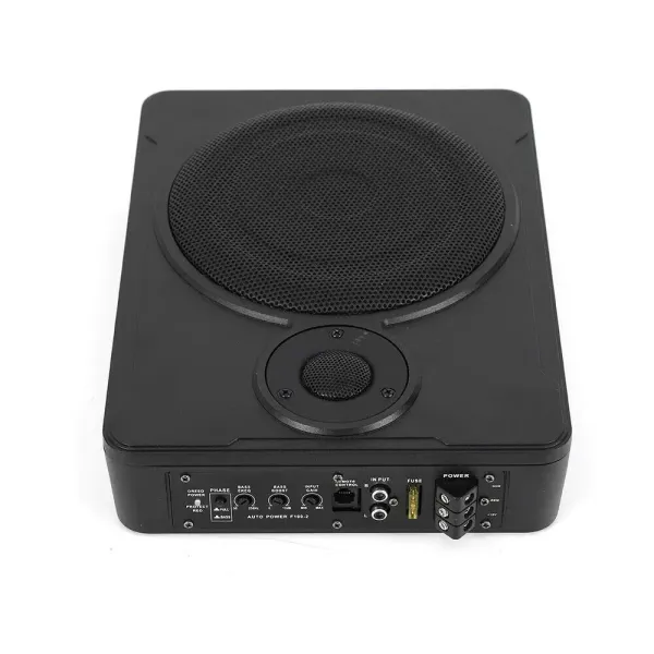 8 Zoll Ultradünner Auto Untersitz Aktiv Subwoofer Bass Lautsprecher Auto Audio 600W mit Zubehör
