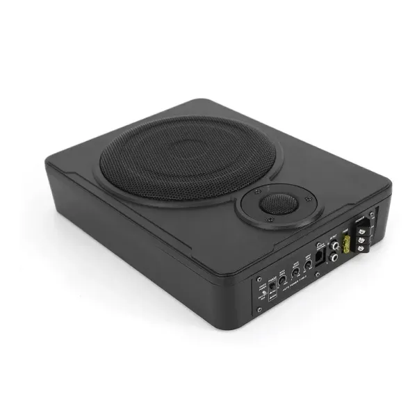8 Zoll Ultradünner Auto Untersitz Aktiv Subwoofer Bass Lautsprecher Auto Audio 600W mit Zubehör
