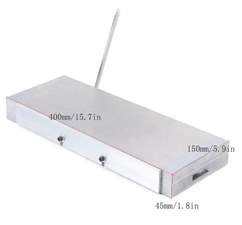 40X15CM Permanent Magnetisches Magnetspannplatte Magnetfutter Aus Messing, Für Schleifmaschinen