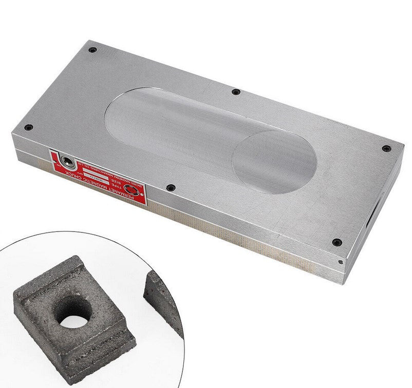 CNCEST Magnetspannplatte 6 x 14 zoll Magnetfutter Permanente Magnet 150x350 mm