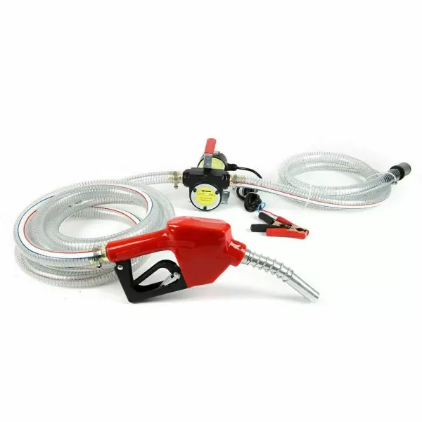 12V Selbstansaugende Dieselpume Heizölpumpe Ölpumpe Automatik Pistole mit PVC 12V Selbstansaugende Dieselpume Heizölpumpe Ölpumpe Automatik Pistole mit PVC