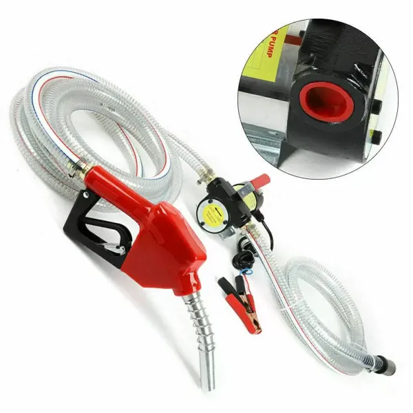 12V Selbstansaugende Dieselpume Heizölpumpe Ölpumpe Automatik Pistole mit PVC