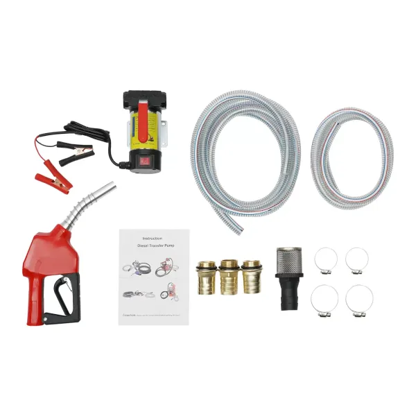 12V Selbstansaugende Dieselpume Heizölpumpe Ölpumpe Automatik Pistole mit PVC 12V Selbstansaugende Dieselpume Heizölpumpe Ölpumpe Automatik Pistole mit PVC