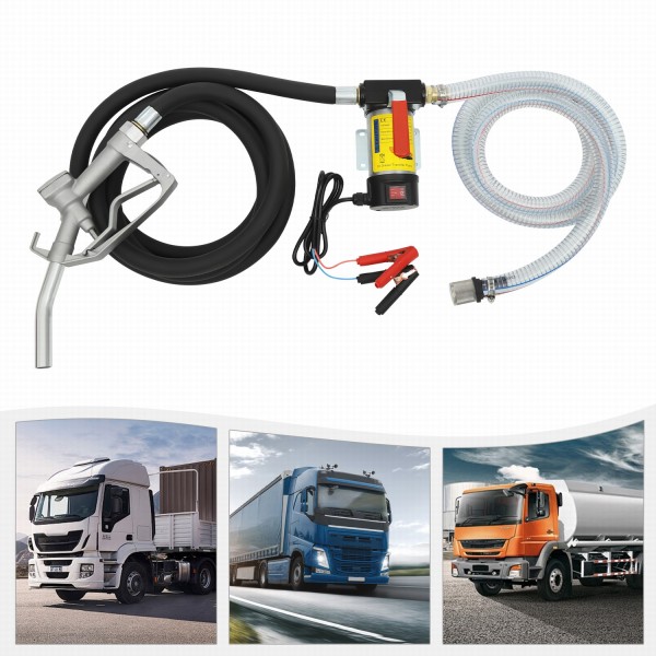 12V 175W 50L/min Dieselpumpe Selbstansaugend mit Zapfpistole 12V 175W 50L/min Dieselpumpe Selbstansaugend mit Zapfpistole