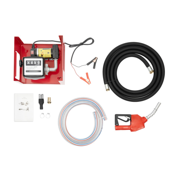 12V 45l/Min Dieselpumpe Heizölpumpe Selbstansaugend Kraftstoffpumpe Zählwerk Tankstelle