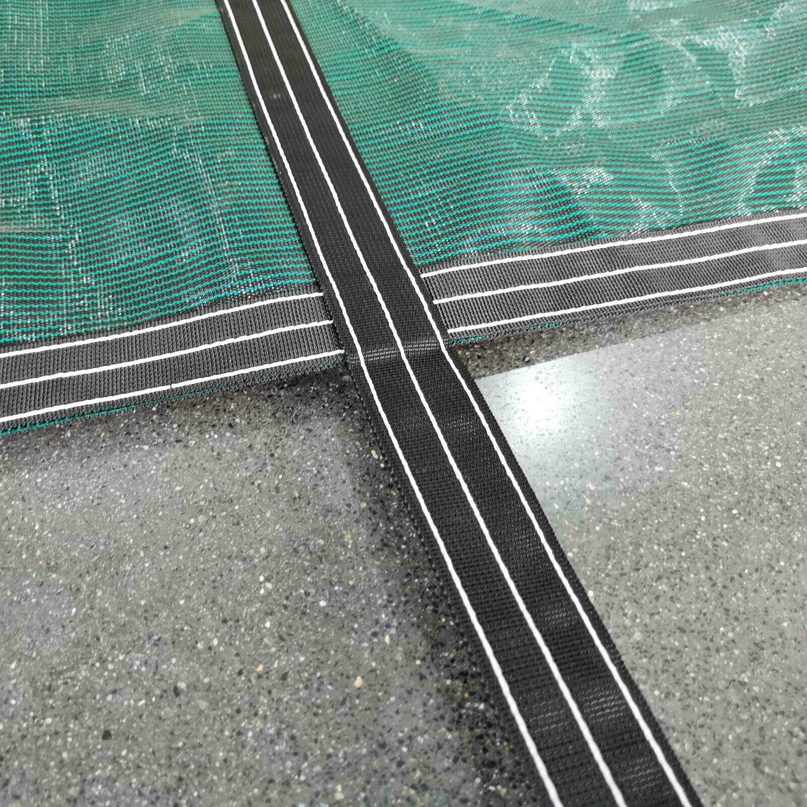 16x32ft Schwimmbad Sicherheitsabdeckung Grün PP Rechteckig Poolplane