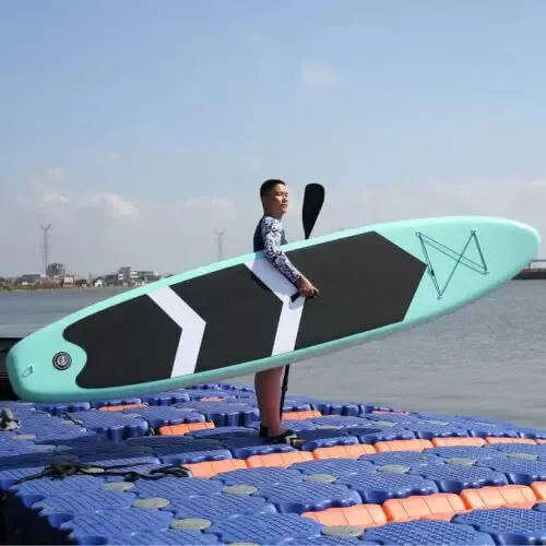 320 x 76 x 15 cm Aufblasbares Paddle Surfing Board Stand Up Paddle Surfboard