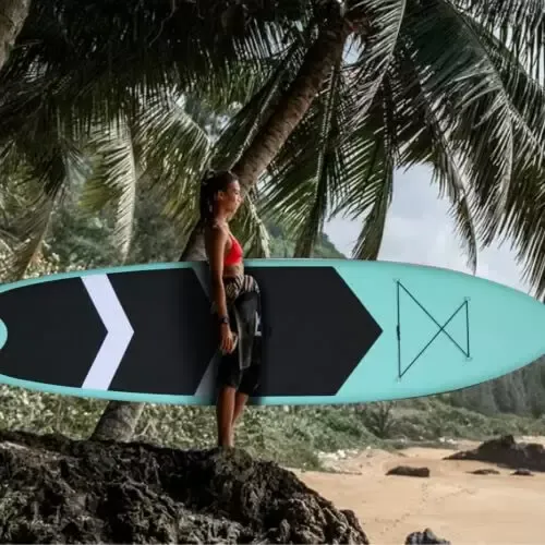 320 x 76 x 15 cm Aufblasbares Paddle Surfing Board Stand Up Paddle Surfboard
