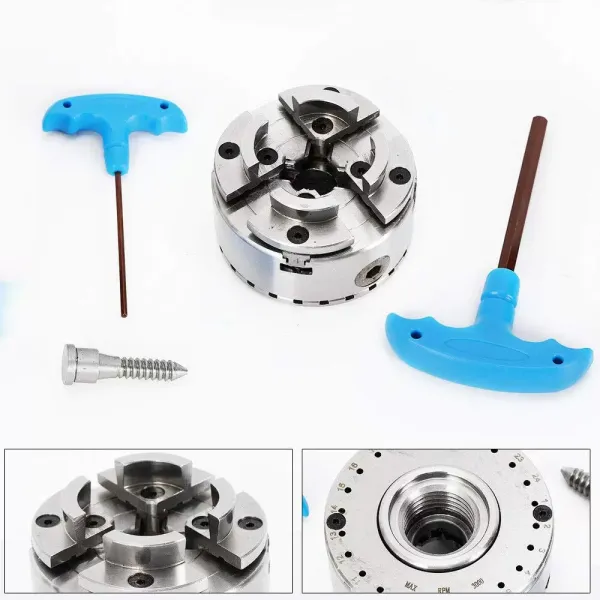4-Backen Thread Drehfutter Selbstzentrierendes M33 Drehfutter Holzbearbeitung 4-Backen Thread Drehfutter Selbstzentrierendes M33 Drehfutter Holzbearbeitung