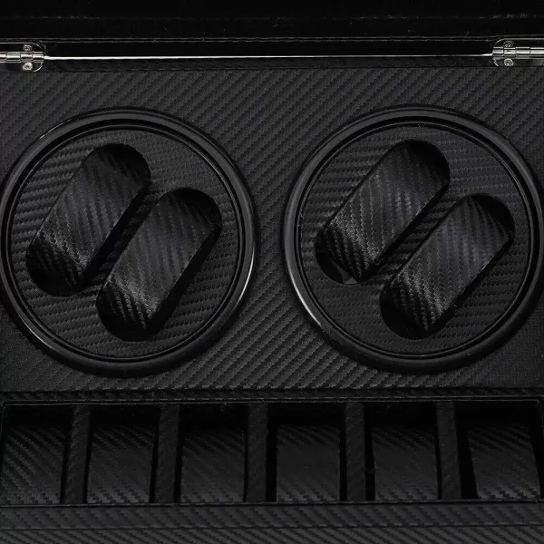 Uhrenbeweger 4+6 Automatikuhren Beweger Uhren Watch Winder Box Uhrenbox PU-Leder Schwarz Uhrenbeweger 4+6 Automatikuhren Beweger Uhren Watch Winder Box Uhrenbox PU-Leder Schwarz