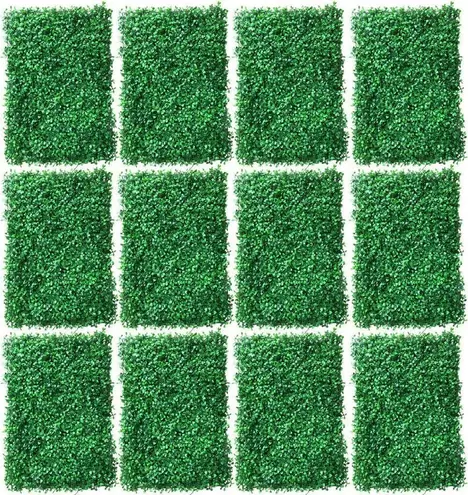 40 * 60cm 12 Stück Wandhecke Dekor Fake Fence Künstliche Matte Panel Gras Grün