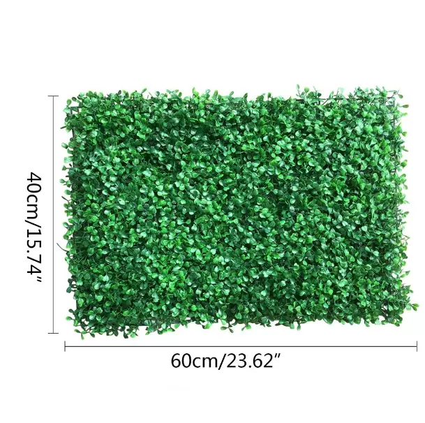 40 * 60cm 12 Stück Wandhecke Dekor Fake Fence Künstliche Matte Panel Gras Grün