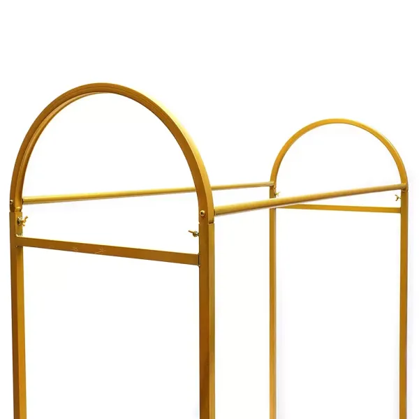 Quadrat Kleiderständer Gold Bogenständer Metall, Hochzeitskleid Braut Garderobenständer, Für Zuhause, Geschäft, Hochzeit