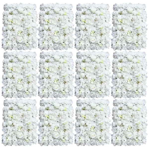 12Pcs 40*60cm Künstliche Blumen Deko Künstliche Blumen Wand Flower Wall Panel DIY Hochzeit 12Pcs 40*60cm Künstliche Blumen Deko Künstliche Blumen Wand Flower Wall Panel DIY Hochzeit