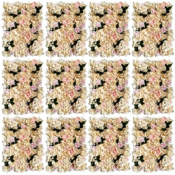 12Pcs 40*60cm Künstliche Blumen Säule Wand Kunstblumen Panel